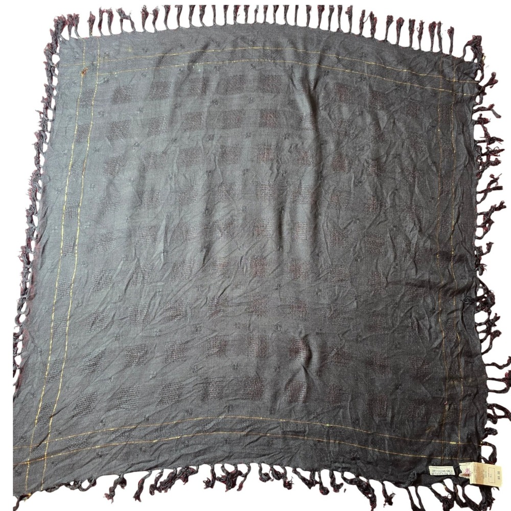 Head Neck Scarf Belt Shawl Sash Bandana Beach Cover-up Hankie Tie 31"x31" VTG